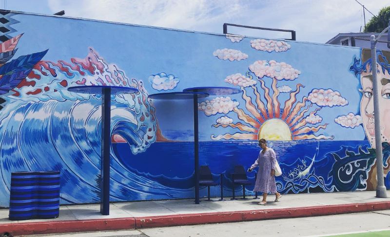 bus stop ocean park mural 1 bus stop ocean park mural 1